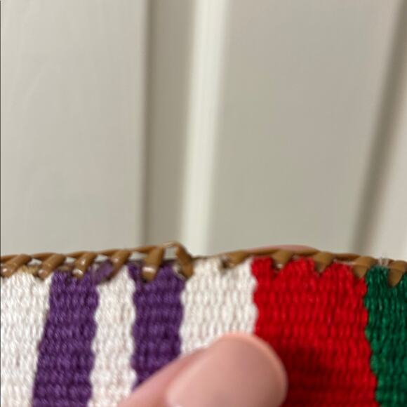 VTG Southwestern woven belt with a multicolored, striped, Boho Aztec pattern L main image 5